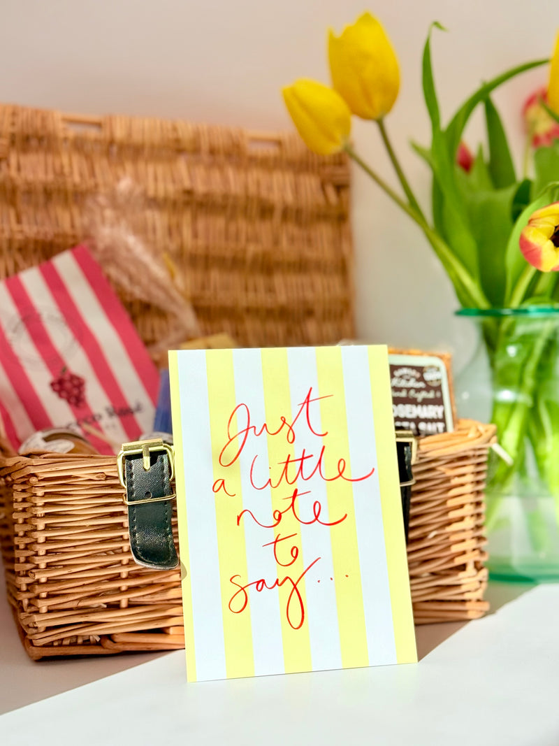 Just a little note postcard
