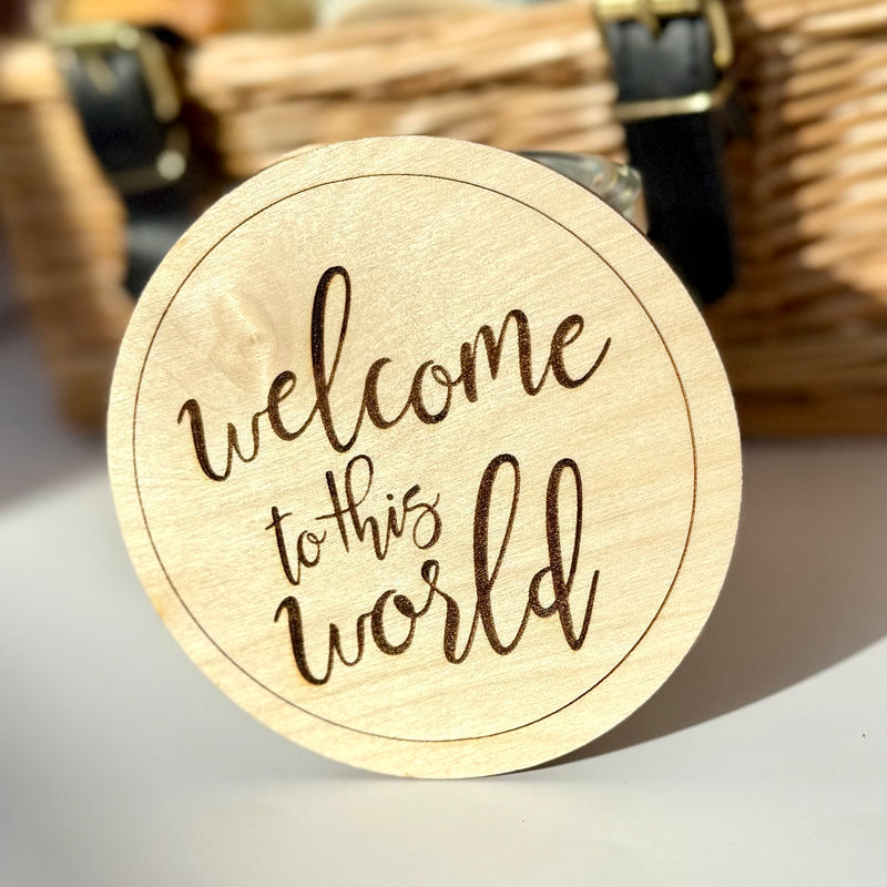 Welcome baby sign