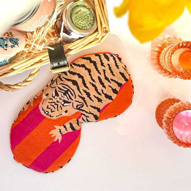 Tiger print sleep mask