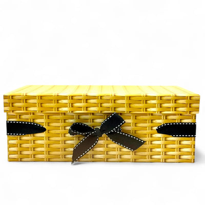 Wicker print gift box