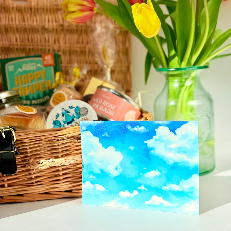 The Happy Hamper postcard